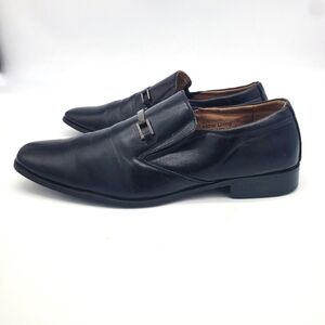 Majestic Shoes Men 10.5 37689 Slip On Pointed Toe Loafers Dress Shoes